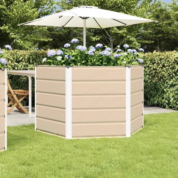 Jardinière Ivoire 129 x 129 x 75 cm Acier