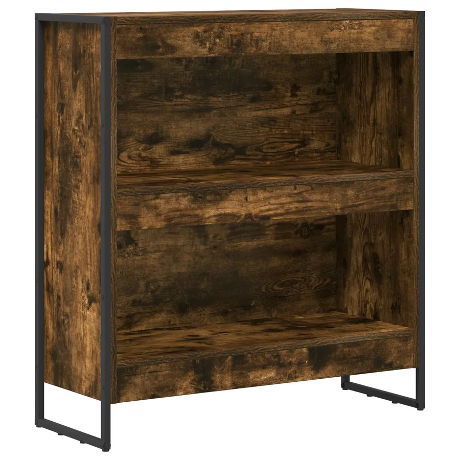 Bibliothèque Chêne Fumé 80 x 30 x 86,5 cm Bois d'ingénierie - 2