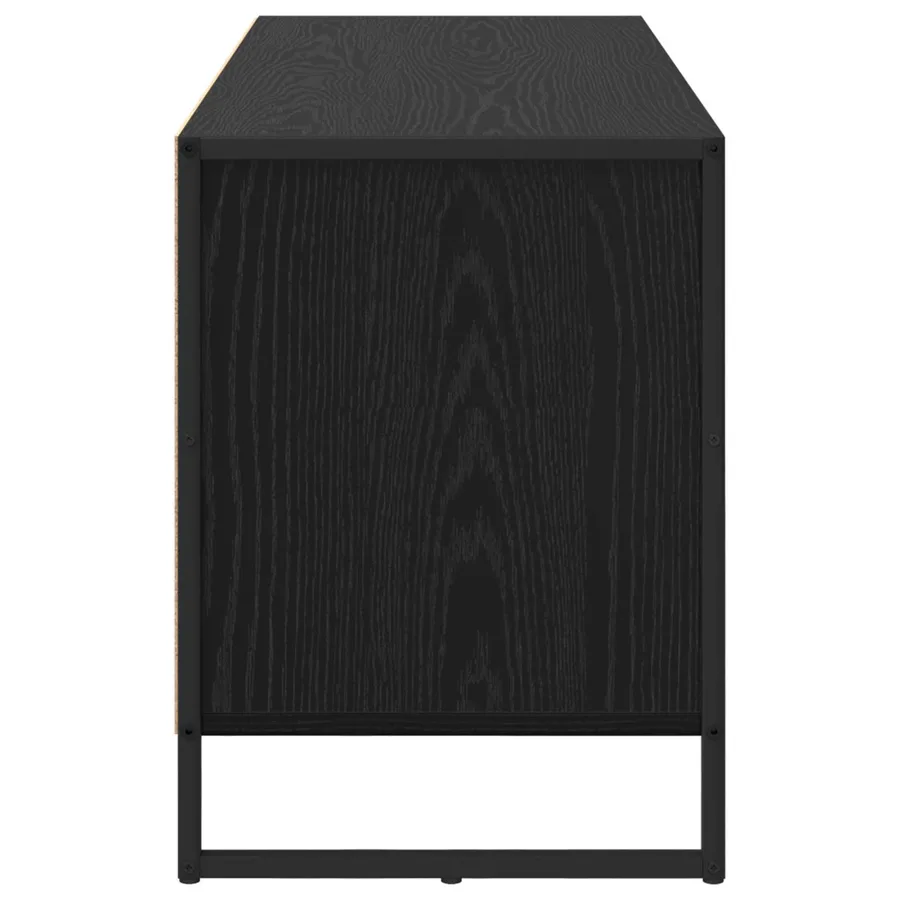 Meuble TV Chêne noir 100 x 36 x 49.5 cm Bois d'ingénierie - 7
