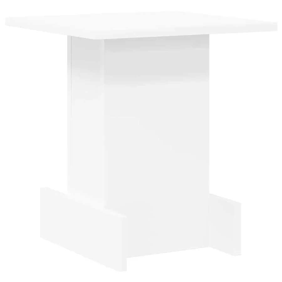 Table d'appoint Blanc 35,5 x 35 x 40 cm Bois d'ingénierie - 2