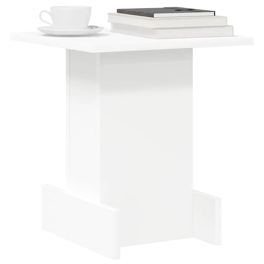 Table d'appoint Blanc 35,5 x 35 x 40 cm Bois d'ingénierie - 3