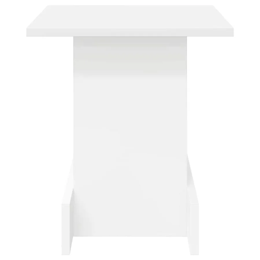 Table d'appoint Blanc 35,5 x 35 x 40 cm Bois d'ingénierie - 5
