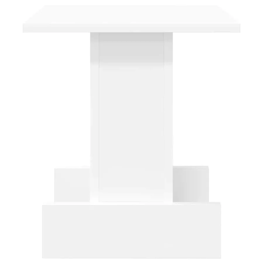 Table d'appoint Blanc 35,5 x 35 x 40 cm Bois d'ingénierie - 6