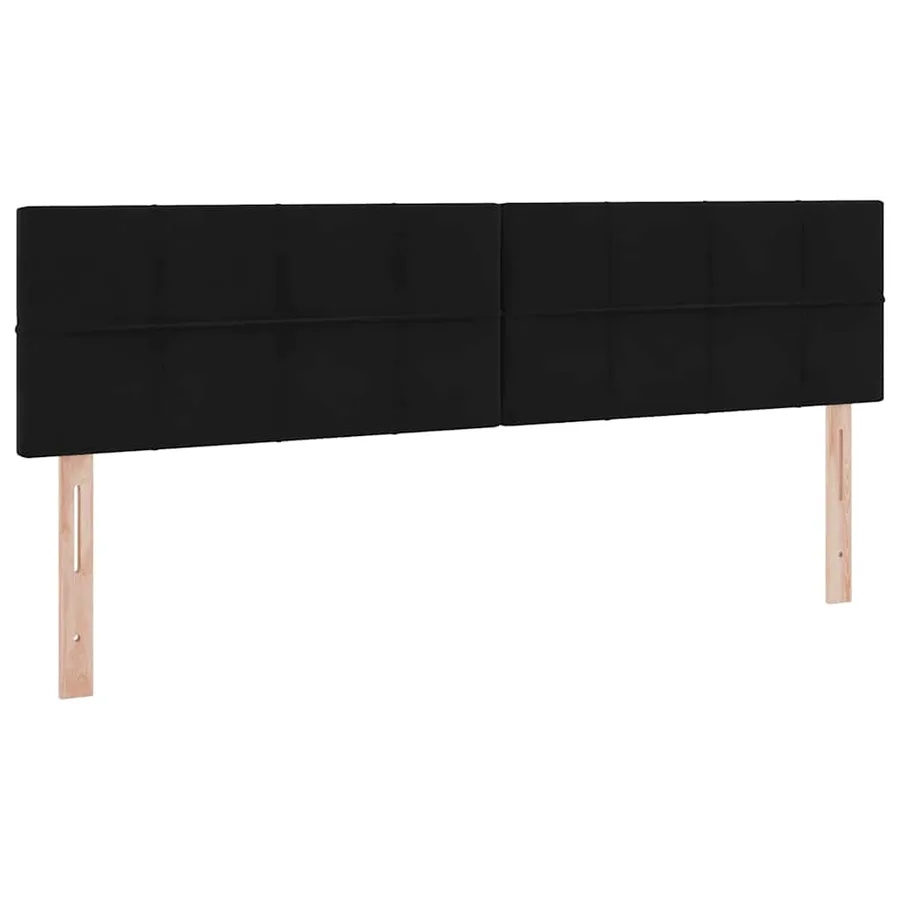 Lit de Rangement avec matelas Noir 180 x 200 cm Velours - 9