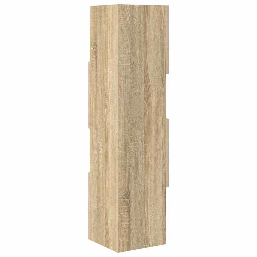 Meuble d'angle Chêne Sonoma 25,5x25x102cm Bois d'ingénierie - 7