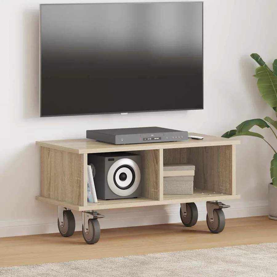 Meuble TV Chêne Sonoma 68,5 x 35 x 35 cm Bois d'ingénierie