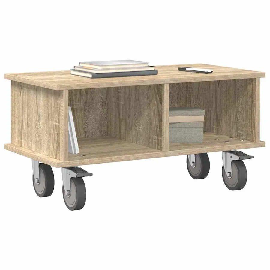 Meuble TV Chêne Sonoma 68,5 x 35 x 35 cm Bois d'ingénierie - 3