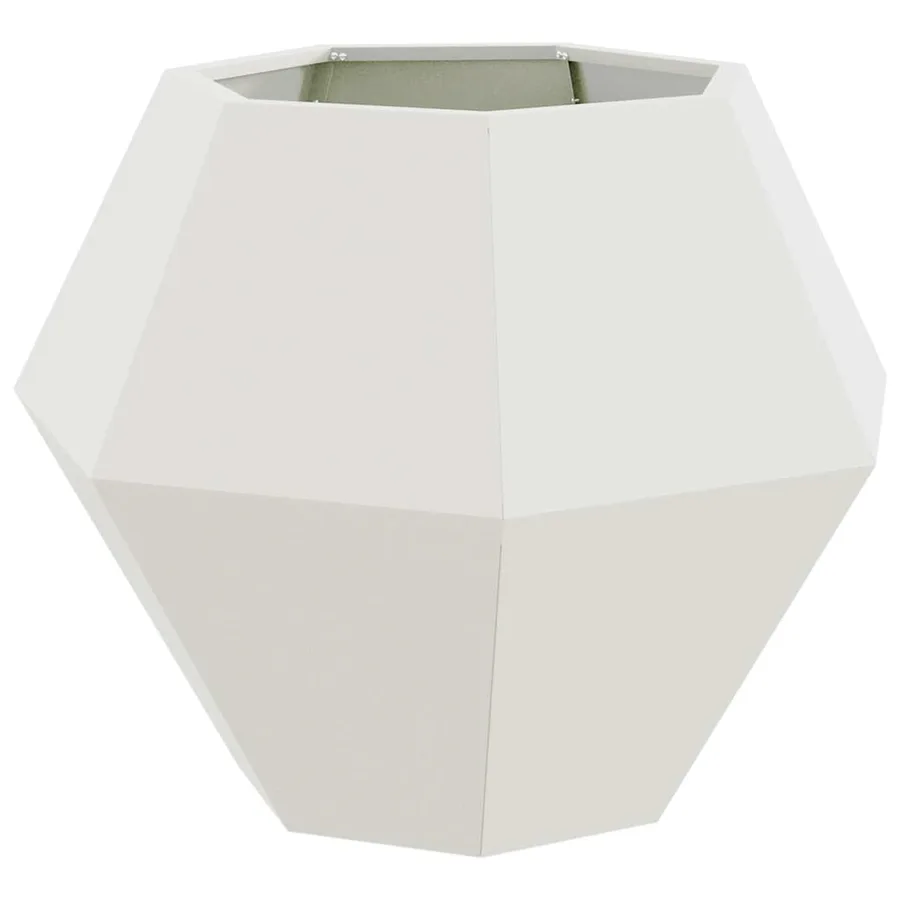 Jardinière 2 pc Blanc 75 x 75 x 60 cm Acier - 5