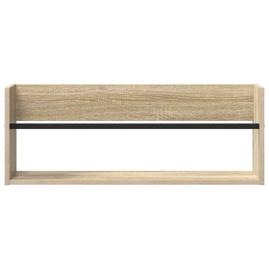 Étagère à magazines avec étagère Chêne Sonoma 80 x 12 x 30 cm - 5
