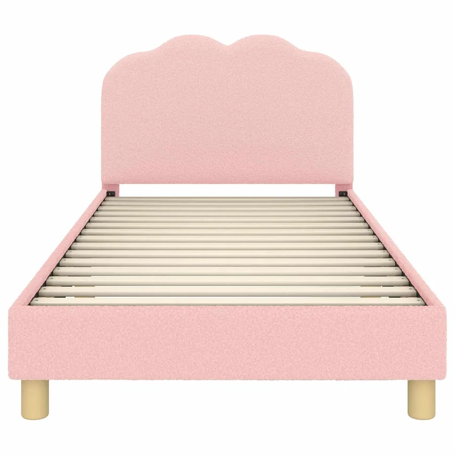 Cadre de lit pour enfants avec tête de lit Rose 90 x 200 cm - 4