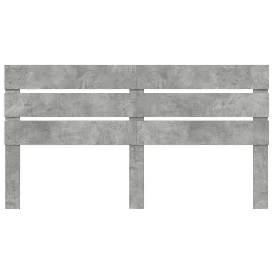 Tête de lit Gris béton Bois d'ingénierie - 4