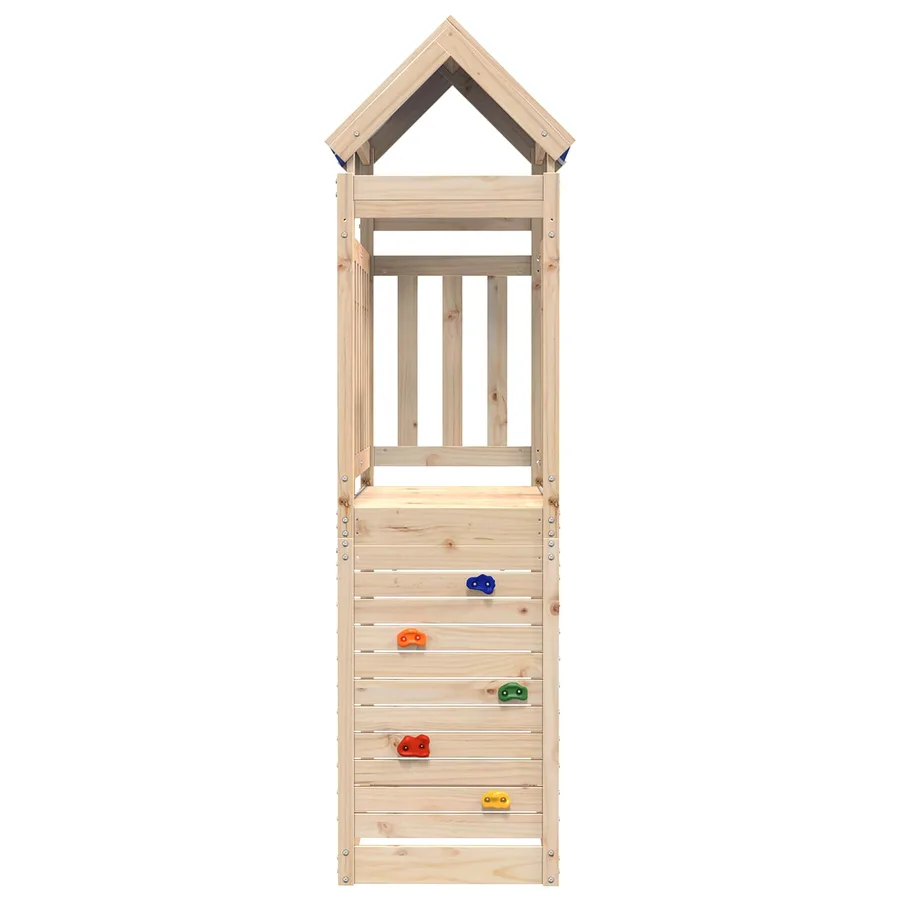 Tour de jeu Marron 110,5 x 52,5 x 215 cm Pin massif - 2