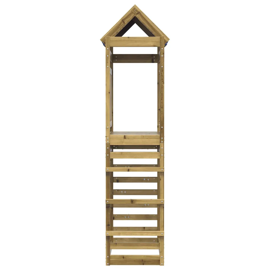 Tour de jeu Marron 85 x 52,5 x 239 cm Bois solide imprégné - 3