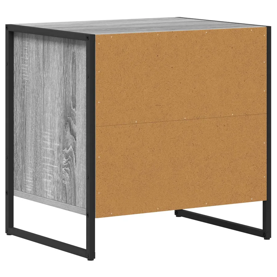 Table de chevet Gris Sonoma 50 x 39,5 x 50 cm Bois d'ingénierie - 7