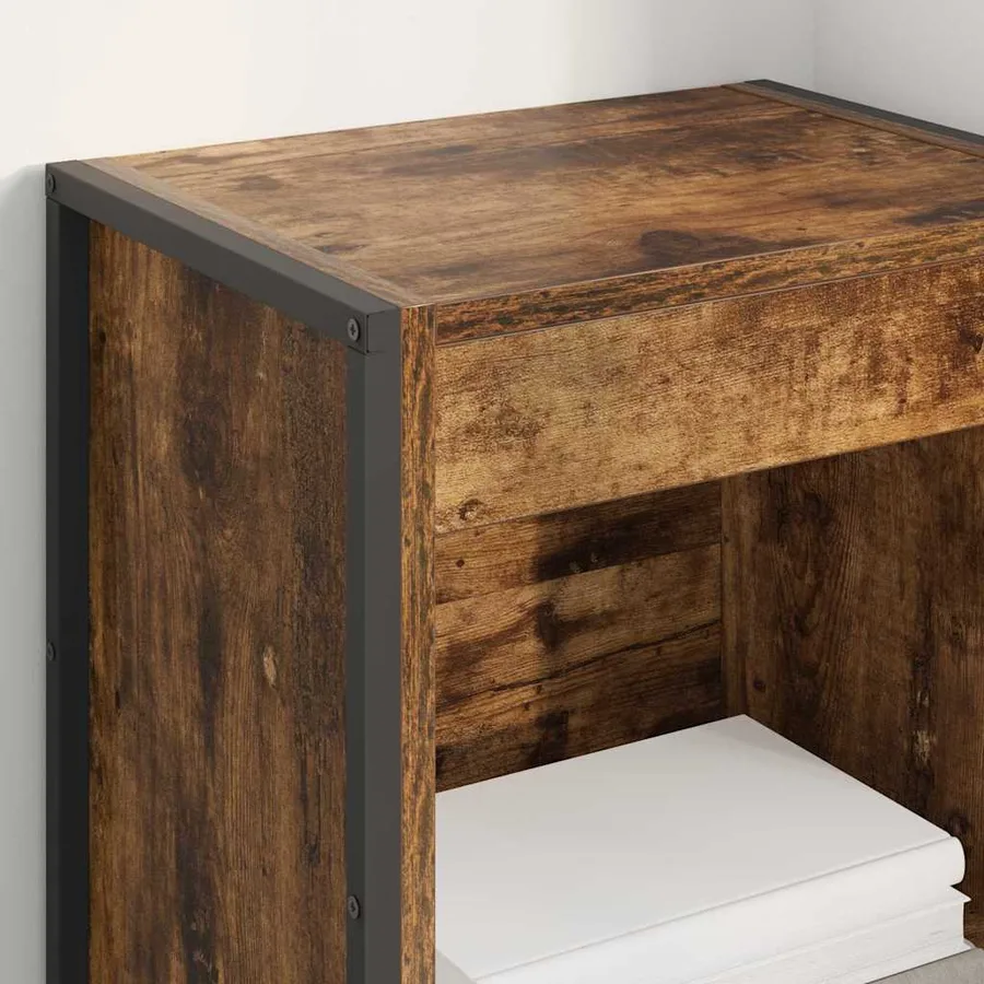 Bibliothèque Chêne Fumé 40 x 30 x 121 cm Bois d'ingénierie - 4