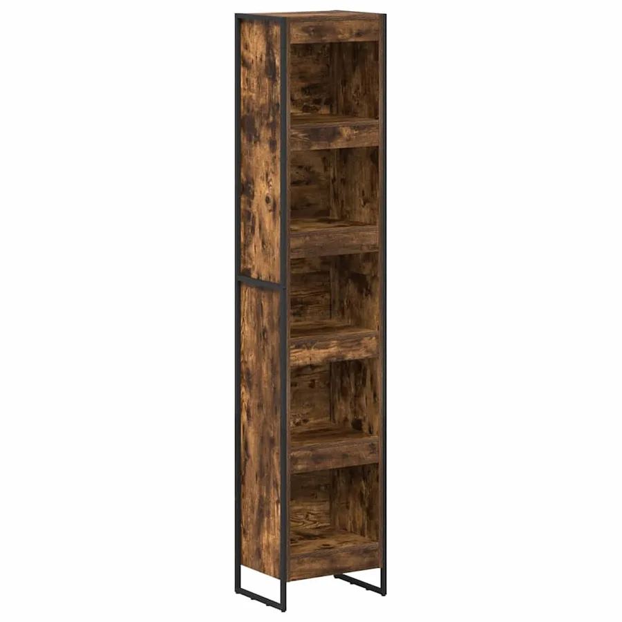 Bibliothèque Chêne Fumé 40 x 30 x 189,5 cm Bois d'ingénierie - 2