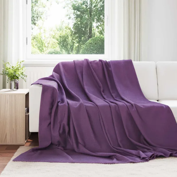 Couvertures à jeter 24 pcs Violet 240 x 220 cm Toison