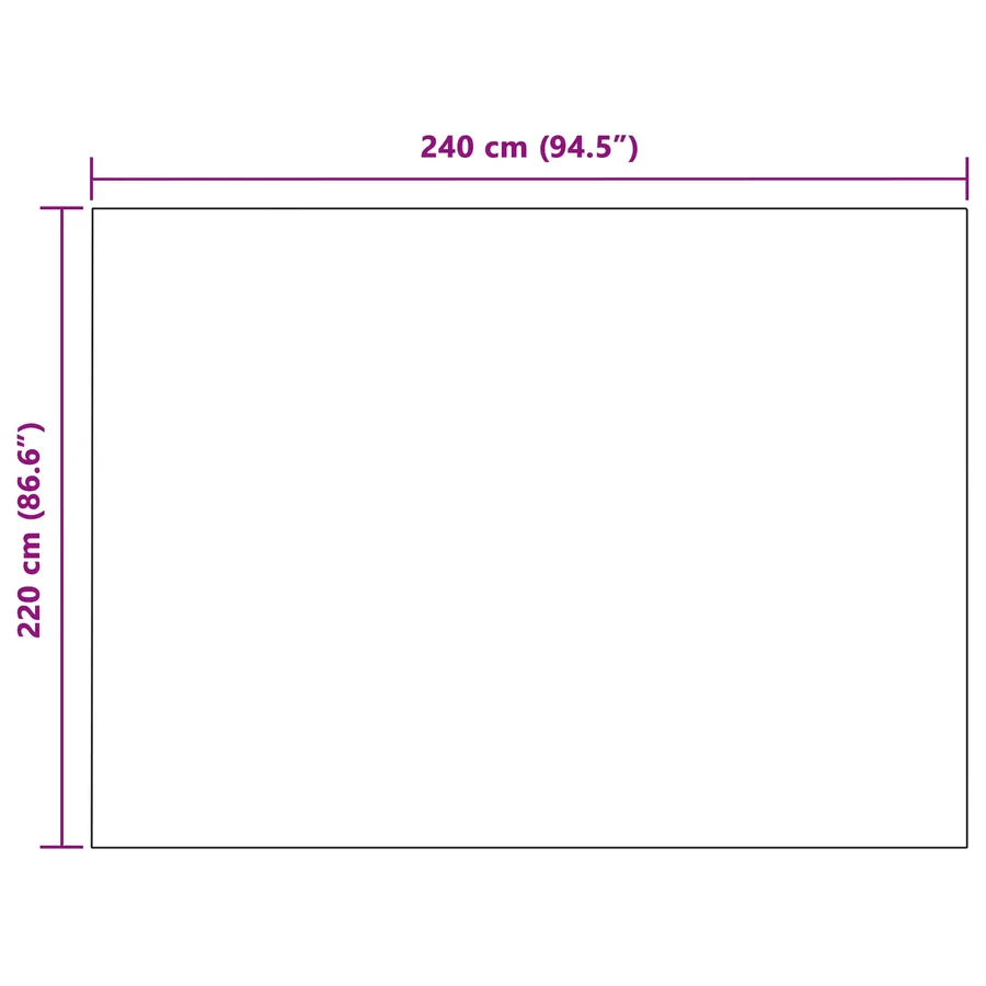 Couvertures à jeter 24 pcs Violet 240 x 220 cm Toison - 8