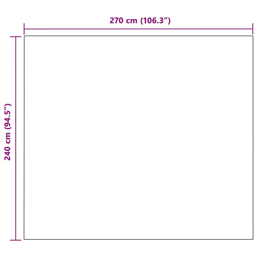 Couvertures à jeter 6 pcs Crème 270 x 240 cm Toison - 9