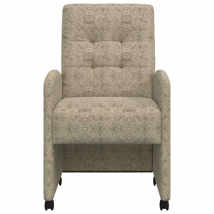 Chaises de Salle à Manger avec Roues 2 pcs Gris clair - 4