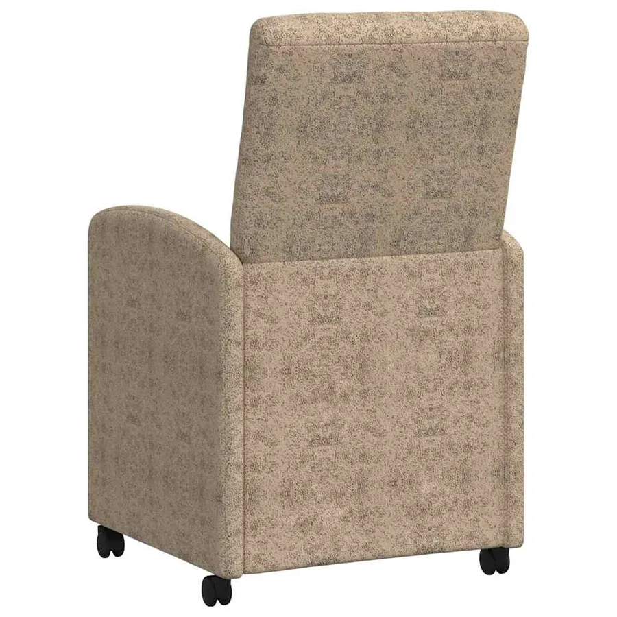 Chaises de Salle à Manger avec Roues 2 pcs Gris clair - 6