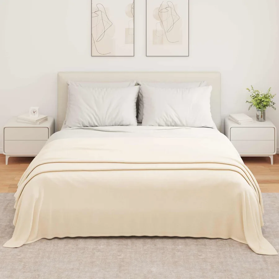 Jeté Crème 350 x 270 cm Toison - 3