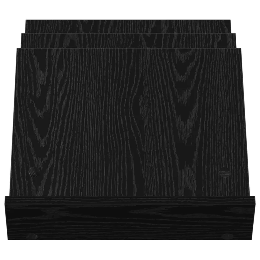 Étagère à magazines avec étagère Chêne noir 53 x 40 x 28,5 cm - 5
