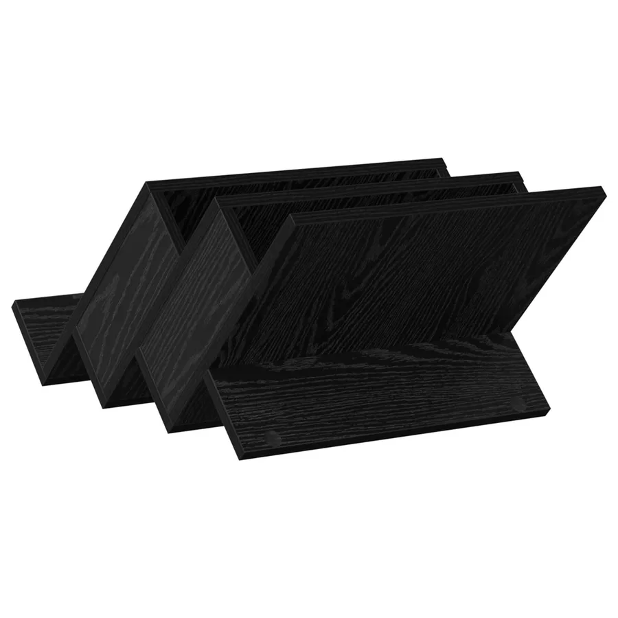 Étagère à magazines avec étagère Chêne noir 53 x 40 x 28,5 cm - 7