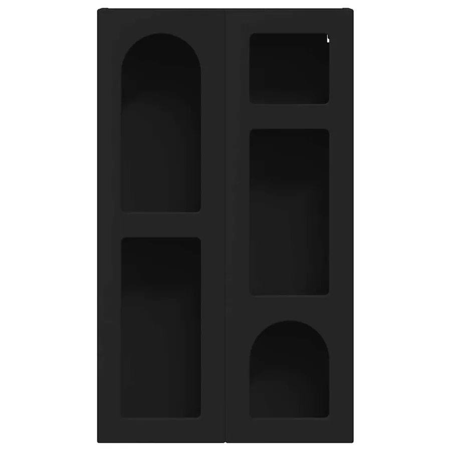 Armoire suspendue ELST Noir 59 x 20 x 100 cm Bois d'ingénierie - 5