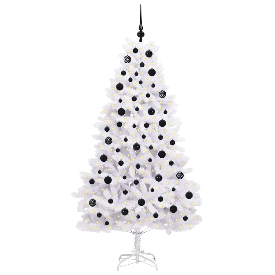 Sapin de Noël Artificiel à Branches Articulées Blanc 180 cm - 3