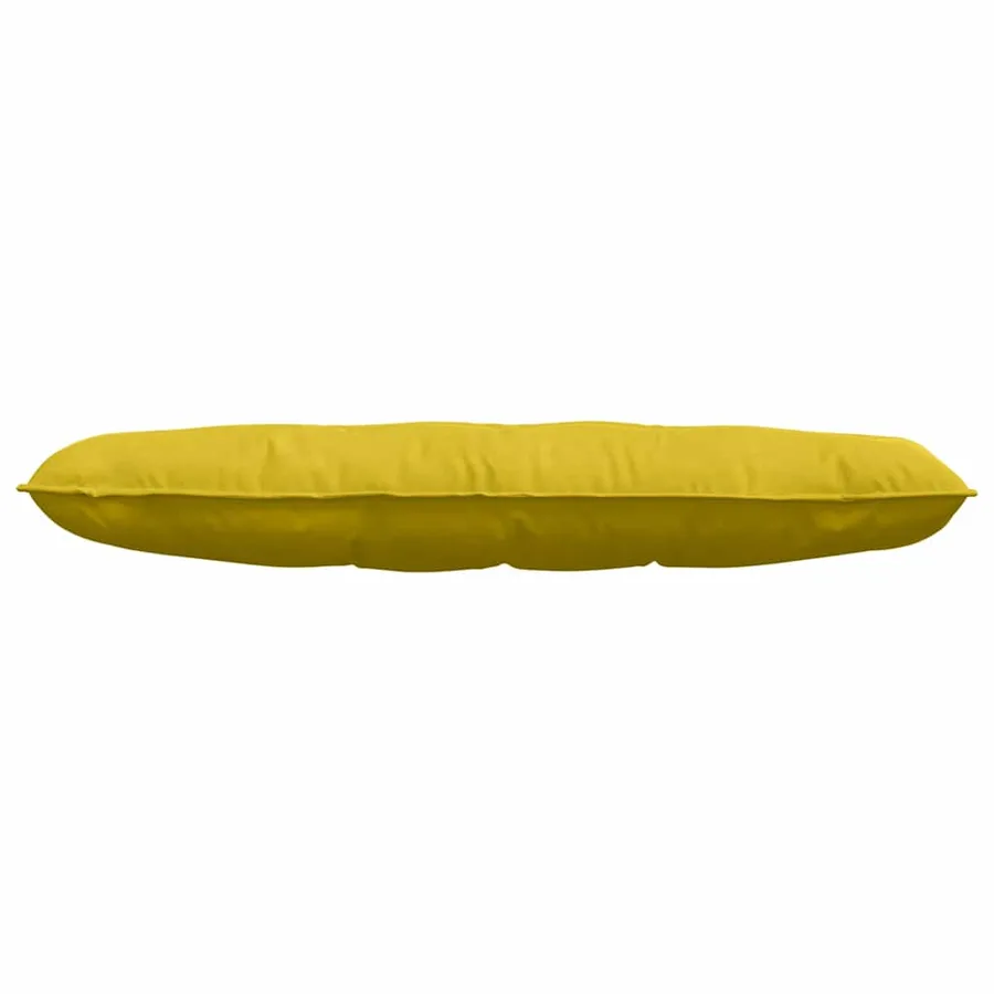 Coussin de Dos Jaune 140 x 50 cm Tissu en velours côtelé - 5