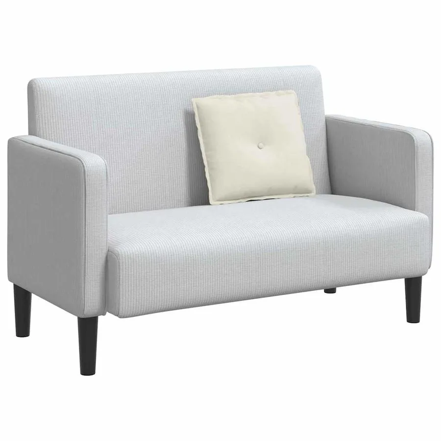 Coussin de Dos Crème 50 x 45 cm Tissu en velours côtelé - 3