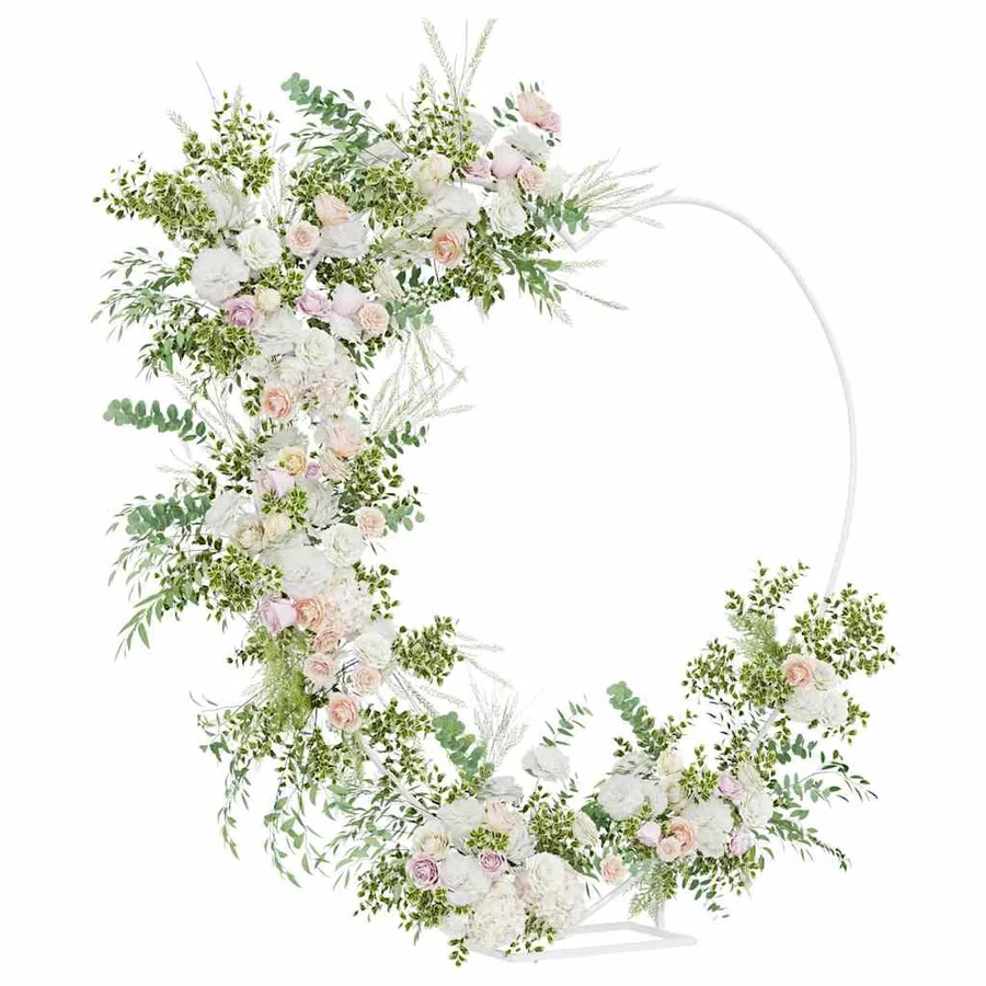 Arche de mariage Blanc 195 x 35 x 211 cm Acier - 3