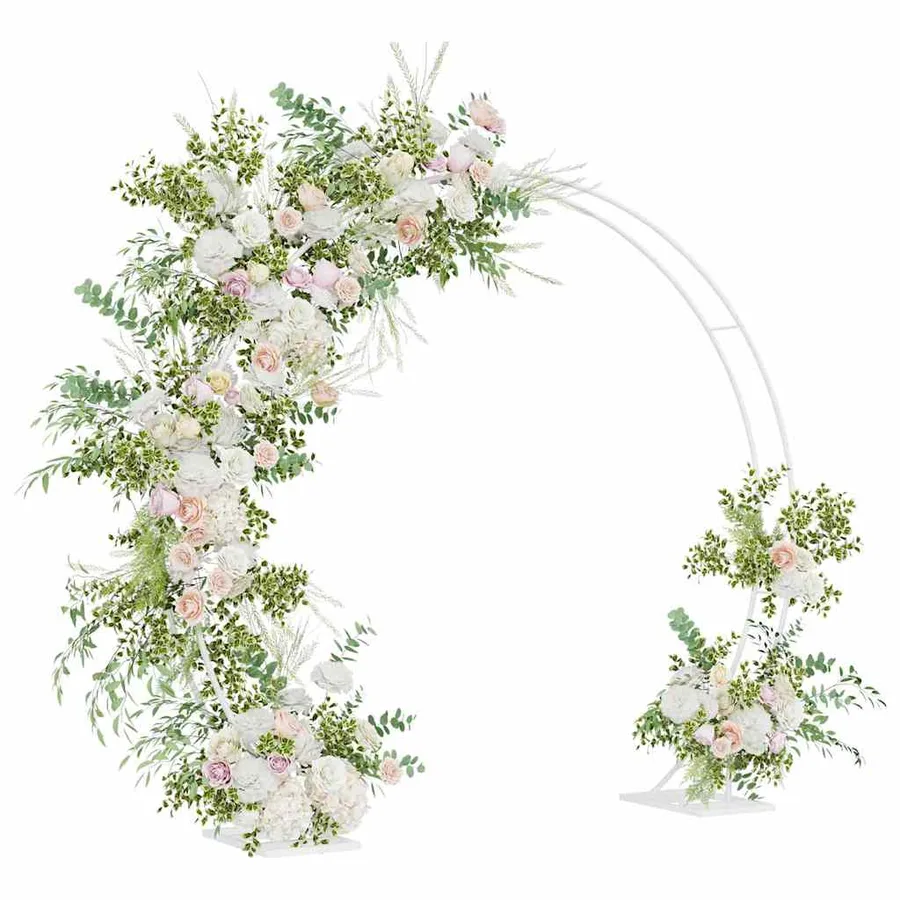 Arche de mariage Blanc 220 x 45 x 200 cm Acier - 3