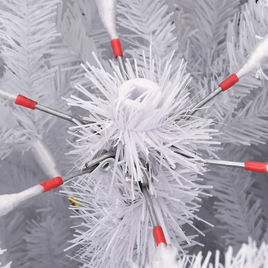 Sapin de Noël Artificiel à Branches Articulées Blanc 240 cm - 13