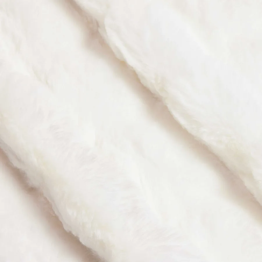 Couverture antidérapante en fausse de lapin Olite 4 pcs Blanc - 9