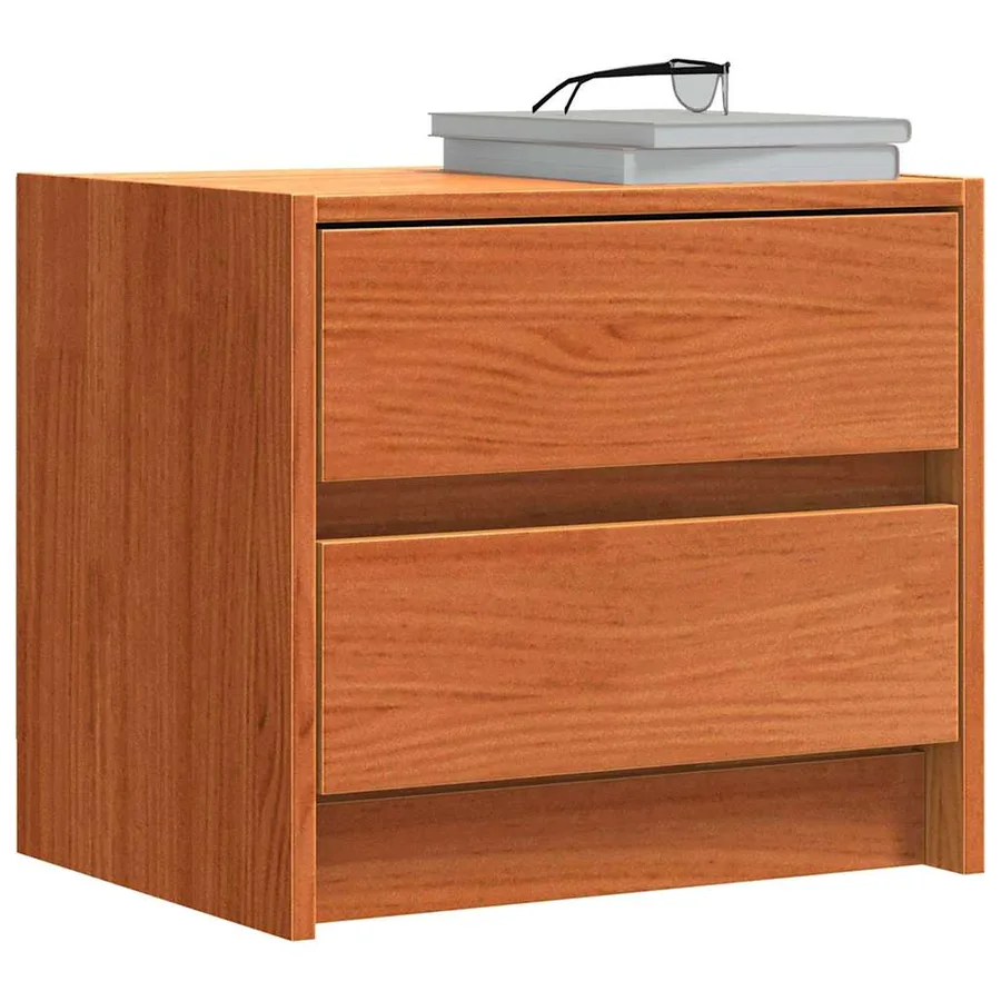 Tables de chevet 2 pcs Brun cire 40 x 30.5 x 35.5 cm - 3