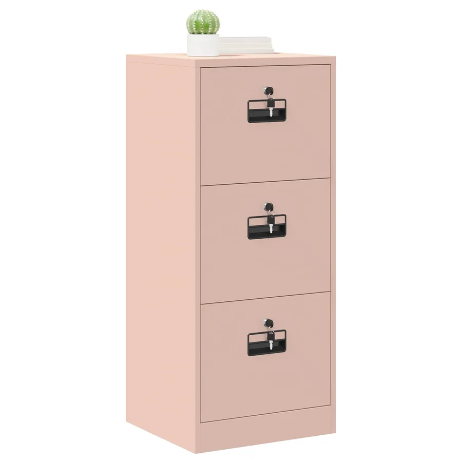 Cabinet de Dossier avec tiroir Rose 45,5 x 42 x 106,5 cm - 3