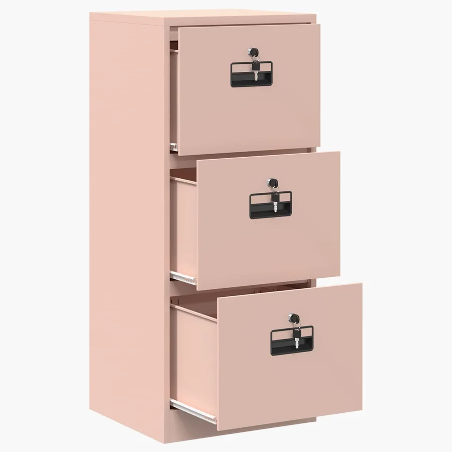 Cabinet de Dossier avec tiroir Rose 45,5 x 42 x 106,5 cm - 6
