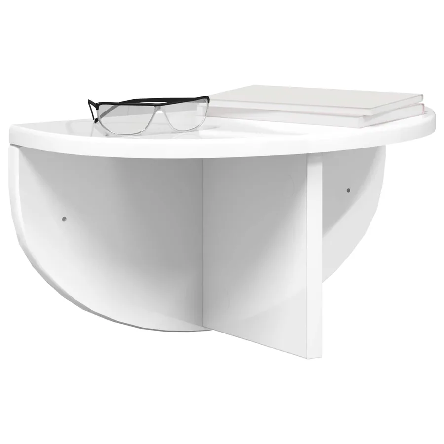 Étagère Murale Blanc brillant 38 x 19 x 19 cm Bois d'ingénierie - 3