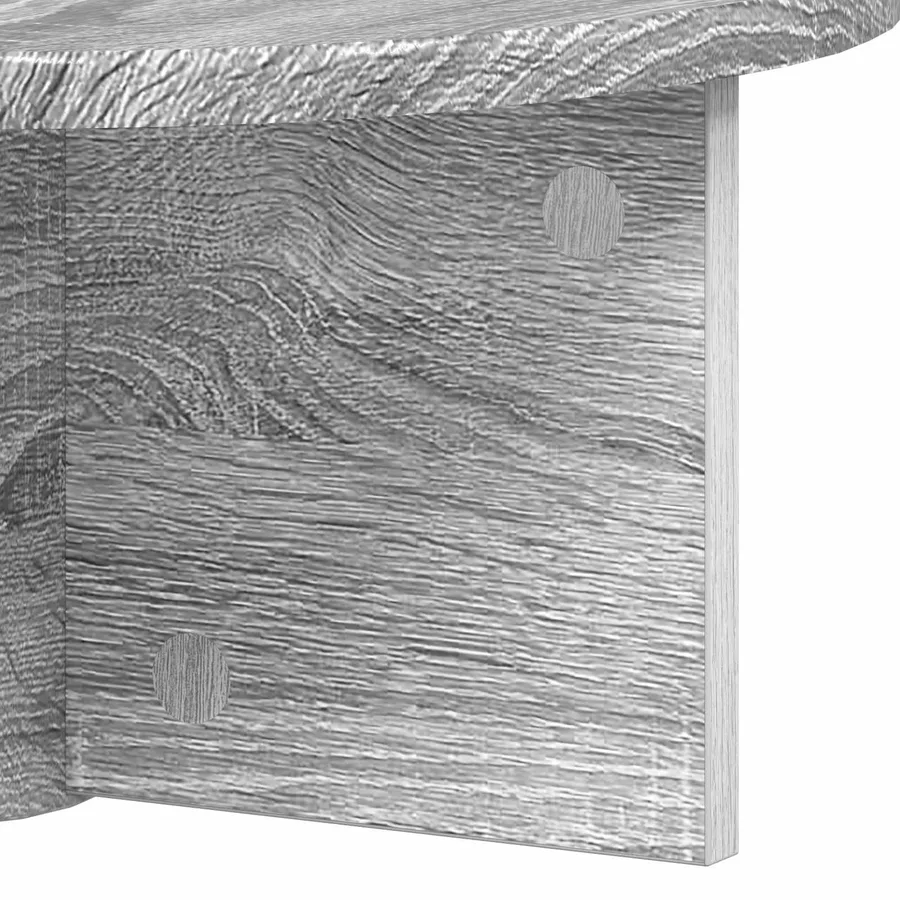 Étagère Murale Montage mural 2 pcs Gris Sonoma 38 x 19 x 19 cm - 10