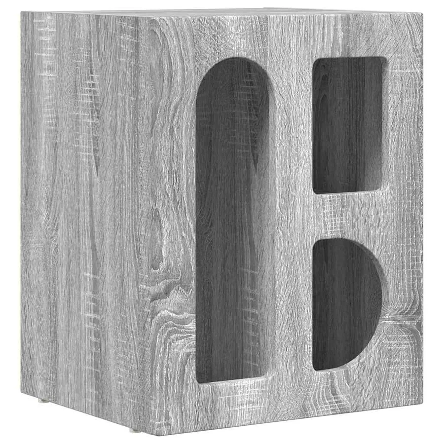 Table de chevet ELST 2 pc Gris Sonoma 40 x 35 x 50 cm - 5