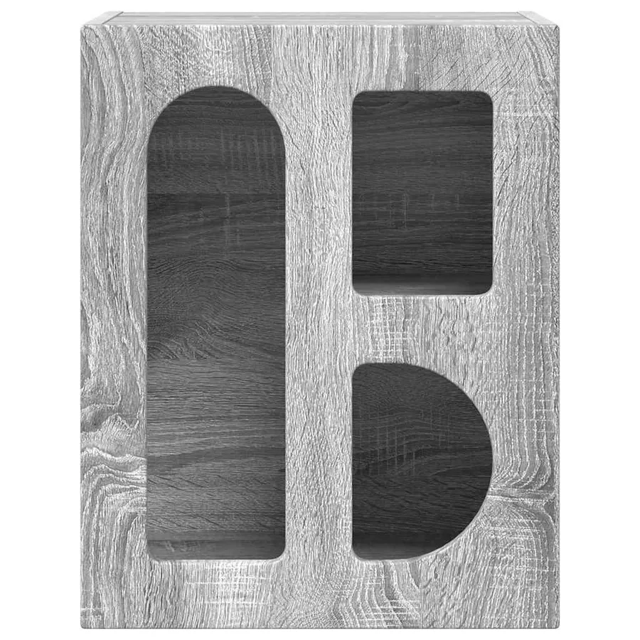 Table de chevet ELST 2 pc Gris Sonoma 40 x 35 x 50 cm - 6