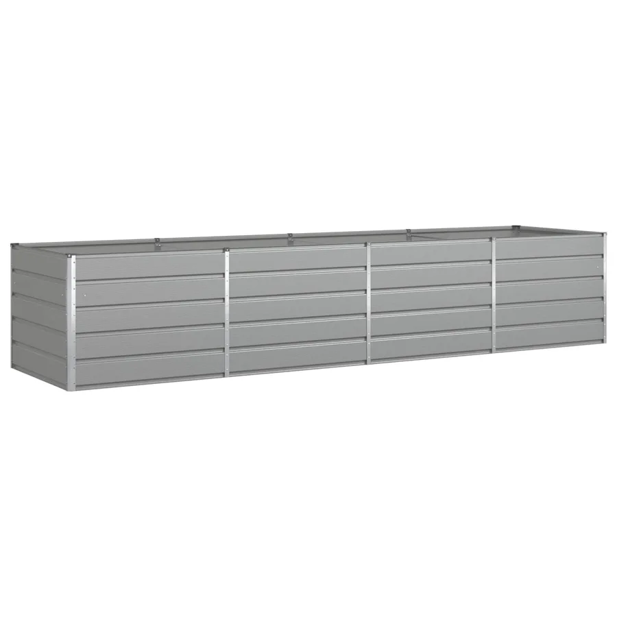 Jardinière Gris clair 385 x 100 x 75 cm Acier galvanisé - 2