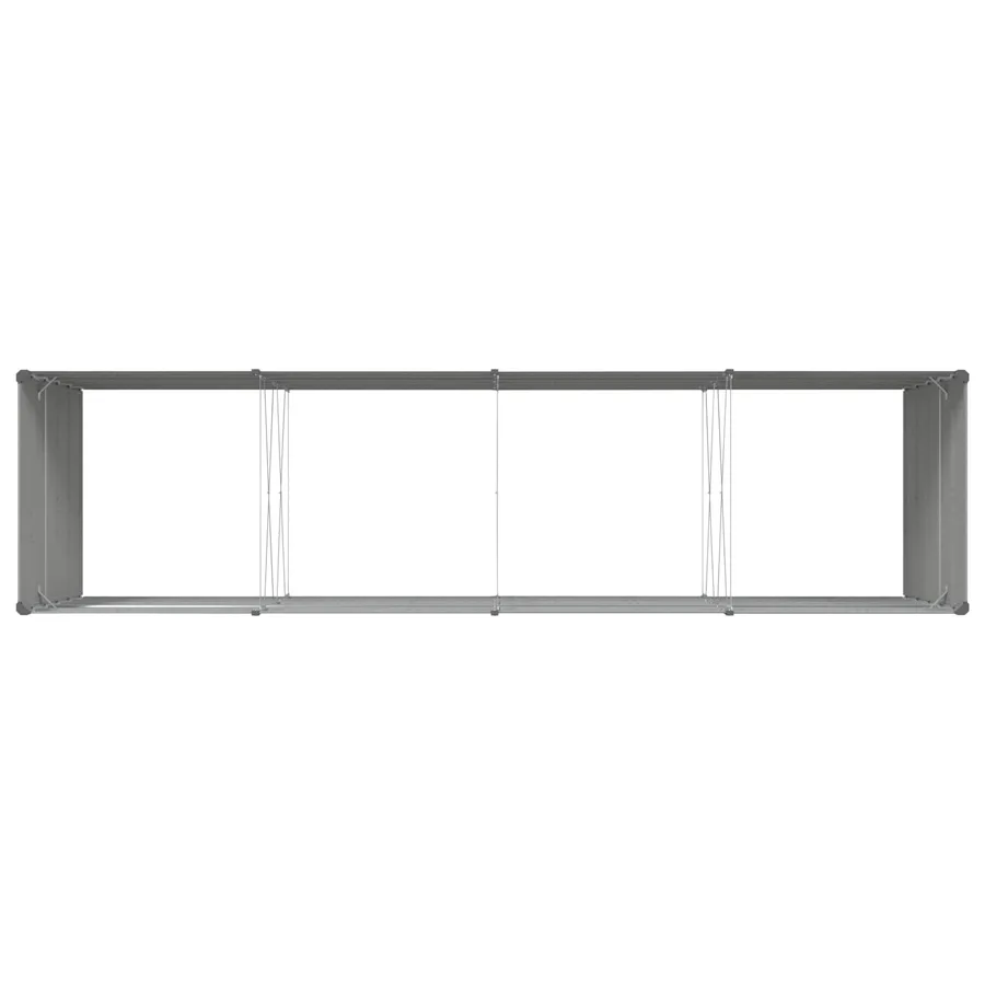 Jardinière Gris clair 385 x 100 x 75 cm Acier galvanisé - 7