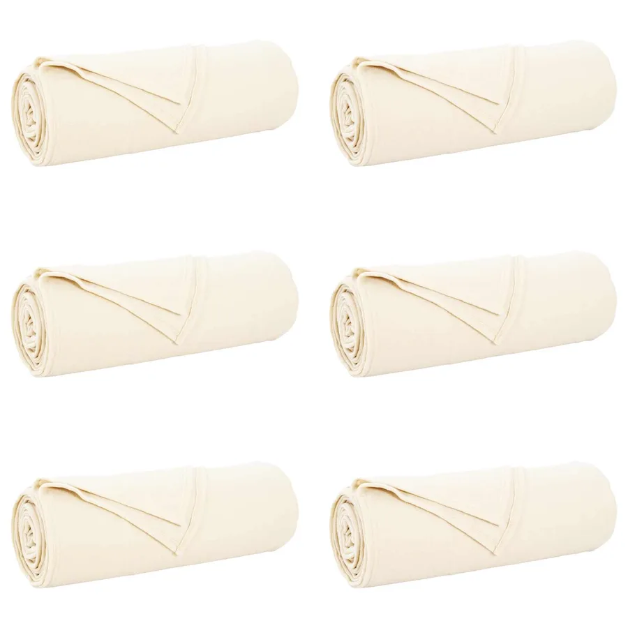 Couvertures à jeter 6 pcs Crème 280 x 210 cm Toison - 2