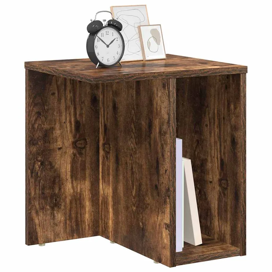 Table d'appoint 2 pcs Chêne fumé 37 x 32 x 40 cm - 3