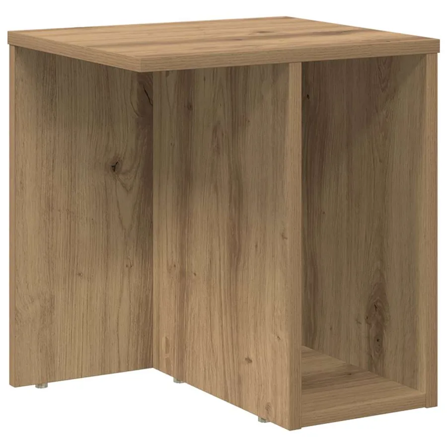 Table d'appoint Chêne artisanal 37 x 32 x 40 cm - 2