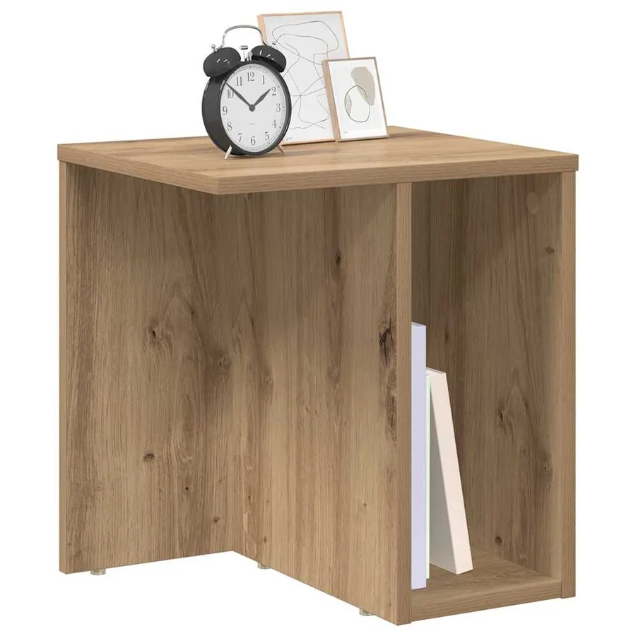 Table d'appoint Chêne artisanal 37 x 32 x 40 cm - 3
