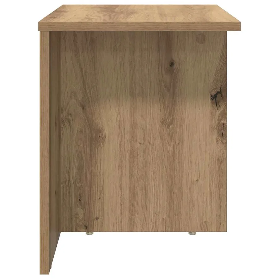 Table d'appoint Chêne artisanal 37 x 32 x 40 cm - 6